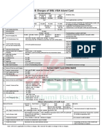 Fees and Charges of SIBL Islami Card