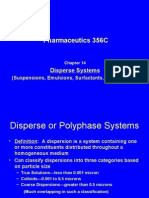 Lecture 2 - Disperse Systems