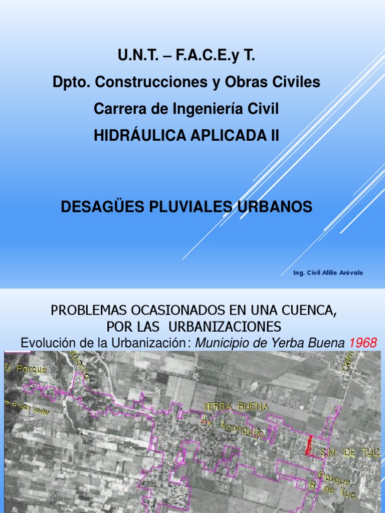 Desagües Pluviales Urbanos en Tucumán | PDF | Colector de aguas ...