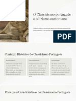 O Classicismo Portugues e o Lirismo Camoniano