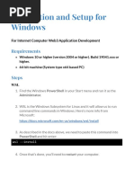 Installation and Setup For Windows-1