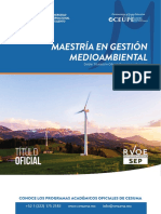 Maestría en Gestión Medioambiental