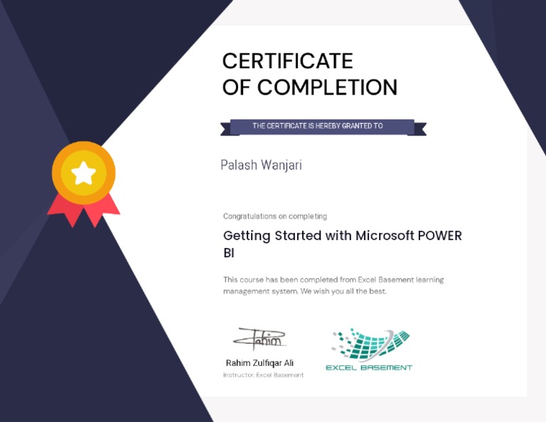 Power bi certificate pdf