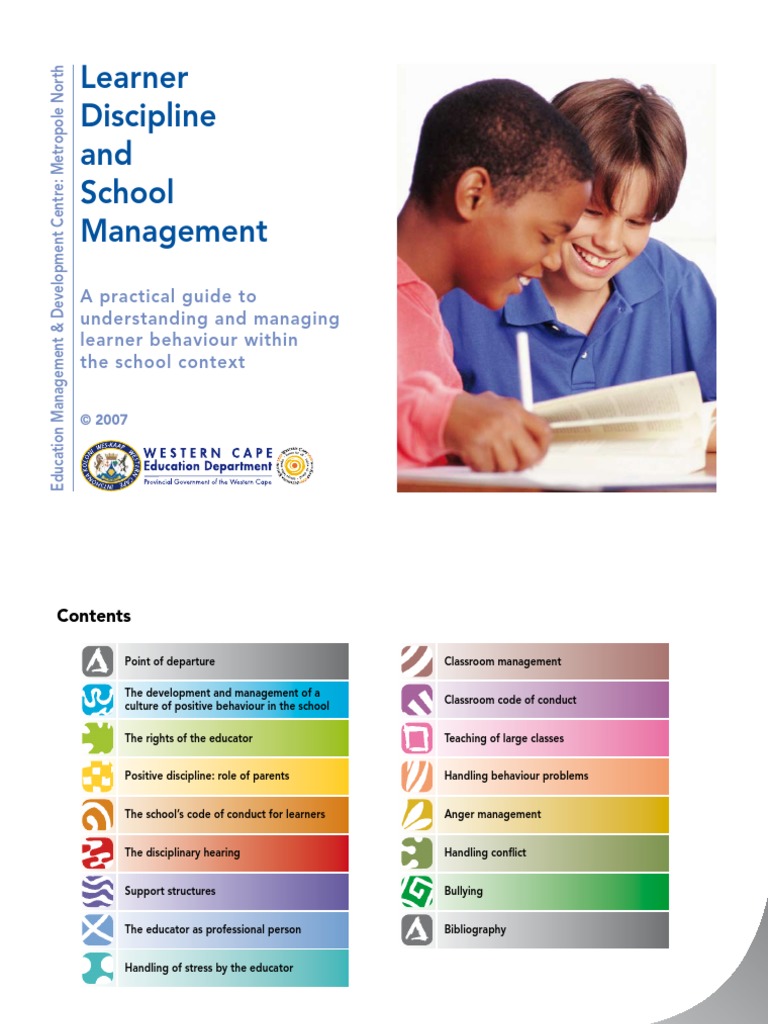 Learner Discipline and School Management | PDF | Teachers | Learning