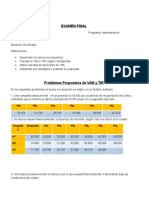 Examen Final Finanzas Martes 2023 10