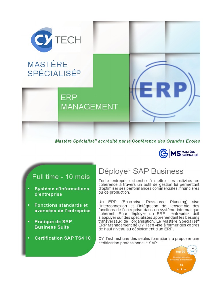 Plaquette MS ERP | PDF | Progiciel de gestion intégré | Business