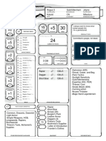 5E CharacterSheet Fillable