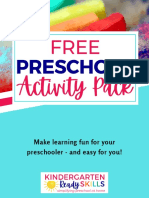 Preschool Activity Pack 