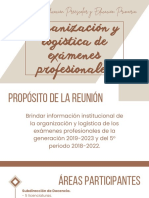 Organización y Logística de Exámenes Profesionales