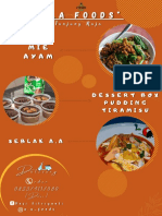 Oranye Foto Makanan Poster