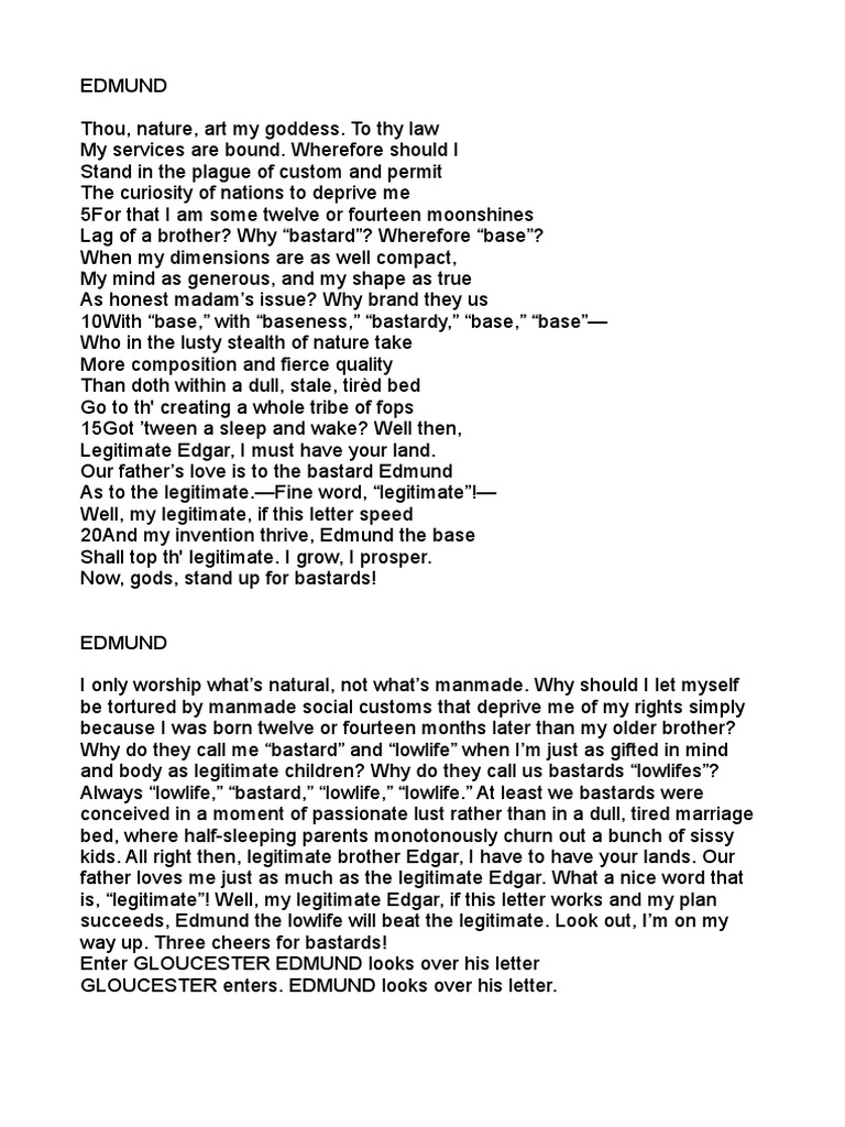 Edmund King Lear PDF