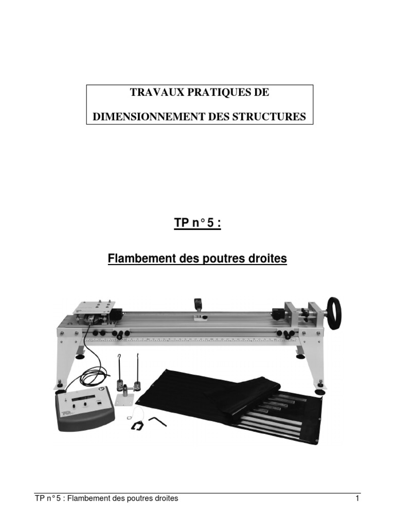 Flambement des poutres droites selon Euler | PDF | Flambage ...