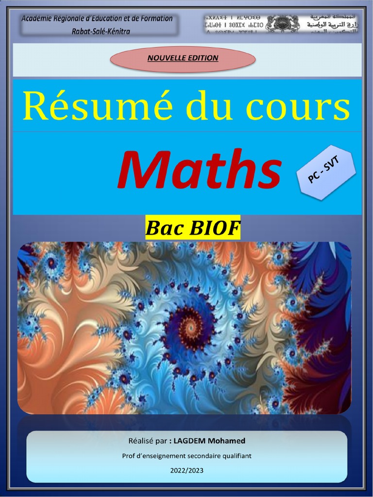 Résumé Mathématiques 2 Bac PC | PDF
