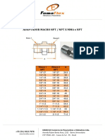 Adaptador Macho NPT NPT X Mma X NPT - Famaflex - 1