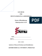 LOG BOOK FOR Objective Assessment C P I II KMU 1