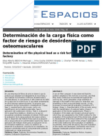 NR 17 - Determinação Da Carga Fisica