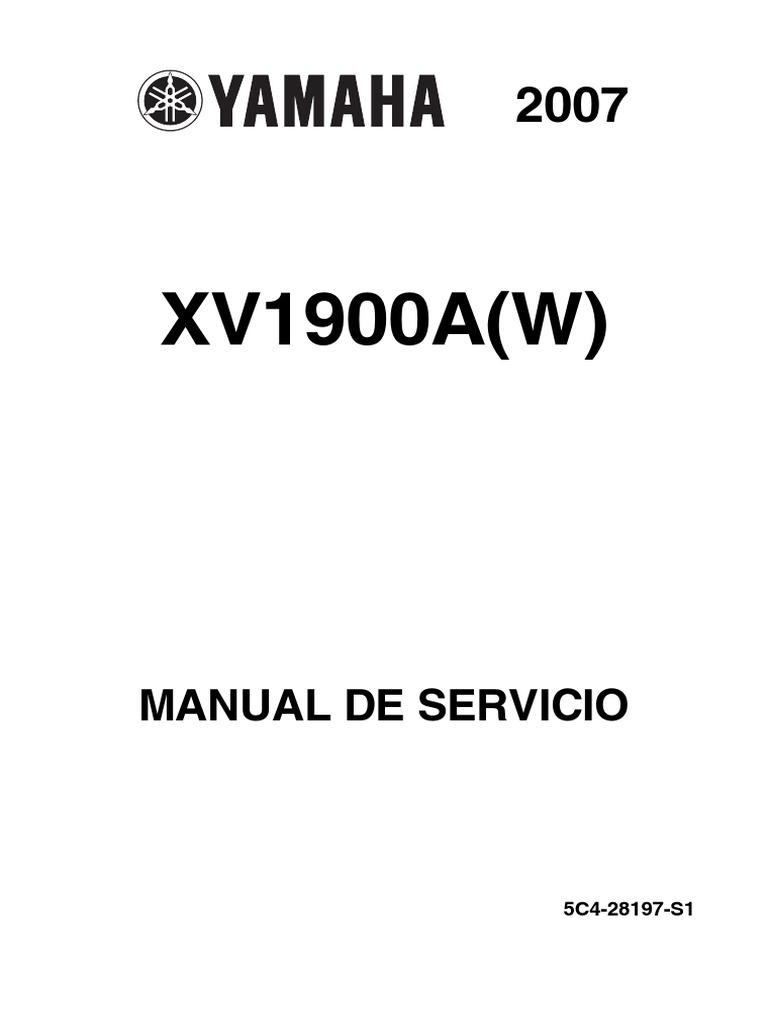 XV1900A (W) : Manual de Servicio | PDF | Inyección de combustible