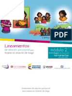 2016 Lineamientos de Atención Psicocosial para Mujeres en Situación de Riesgo Módulo2