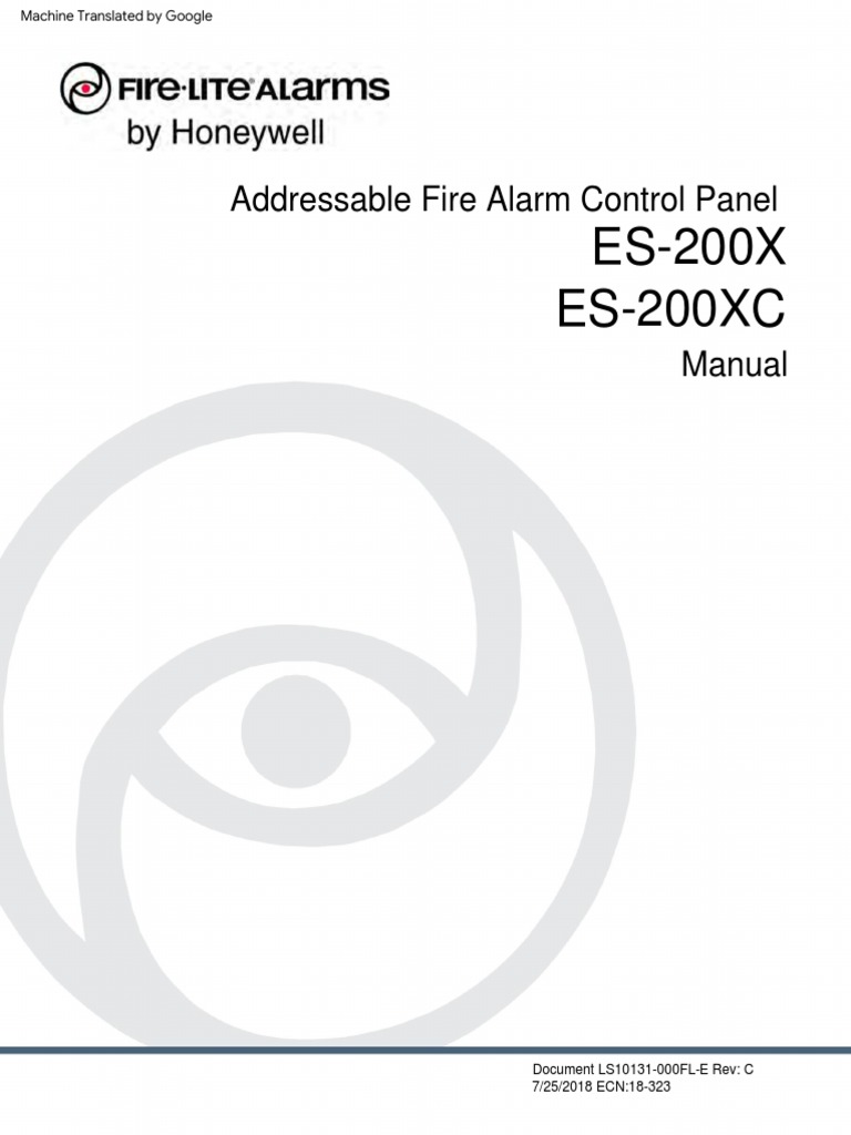 ES200X Manual, Sistema Contra Incendios. PDF Electricity