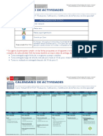 Cronograma de Actividades NTS 127 - 2021 - Cajamarca-Callao