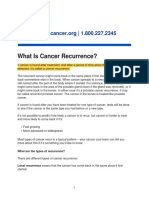 Am Cancer Society 2016 - What Is Cancer Recurrence Types of Recurrence