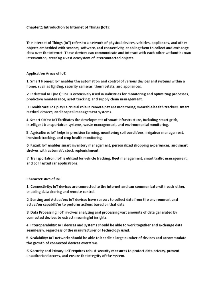 Chapter 1 introduction to internet of things iot pdf internet of