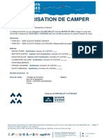 Autorisation Camper 27-06-2023