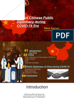 Rise of Chinese Diplomacy During COVID-19