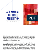 Apa 7TH Edition - Updated