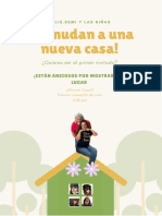 Casa y Árboles Ilustración Mudanza Casa Anuncio