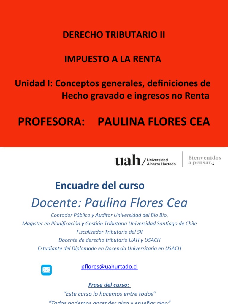 Conceptos Clave del Impuesto a la Renta | PDF | Impuestos | Impuesto ...