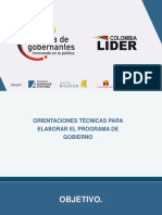 Orientaciones Técnicas para Elaborar El Programa de Gobierno