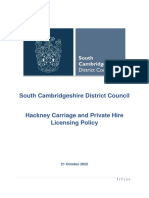 Hackney Carriage and Private Hire Policy ANSWERS