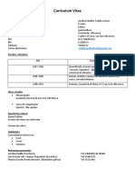 Curriculum Vitae Carolina Castillo