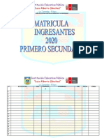 MATRICULAS