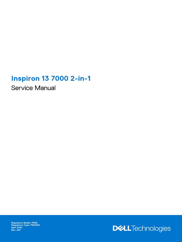 Manual64450837 inspiron 13 7000 2 in 1 service manual pdf