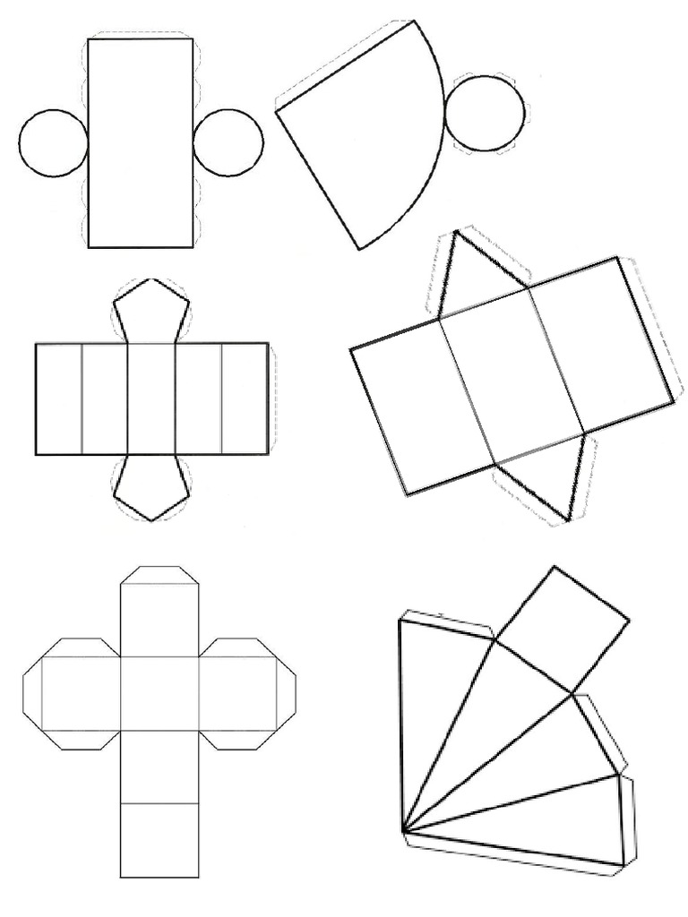 Planificação de Sólidos Geométricos | PDF
