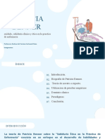 Cuidado, Sabiduría Clínica y Ética en La Práctica de Enfermería de Patricia Benner