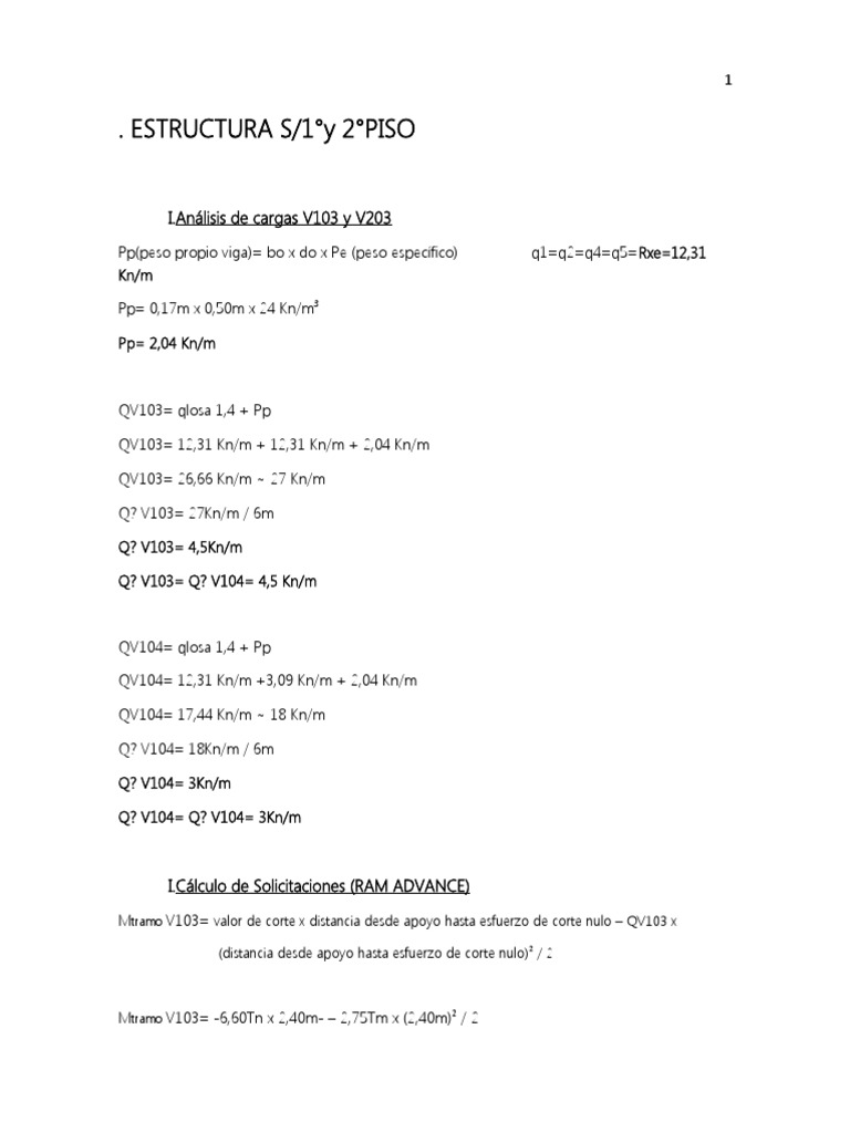 TP Final Vigas 103 y 104 | PDF | Ingeniería mecánica | Cantidades fisicas