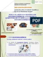 TEAMA 4. Artículos Científicos de ESTUDIOS ESPÍRICOS