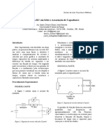 4º Relatório de Física Experimental III (Circuito RC em Série e Associação de Capacitores)