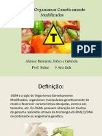 OGMs- Organismos Geneticamente Modificados