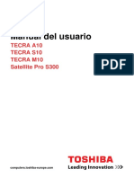 Manual Del Usuario: Tecra A10 Tecra S10 Tecra M10 Satellite Pro S300