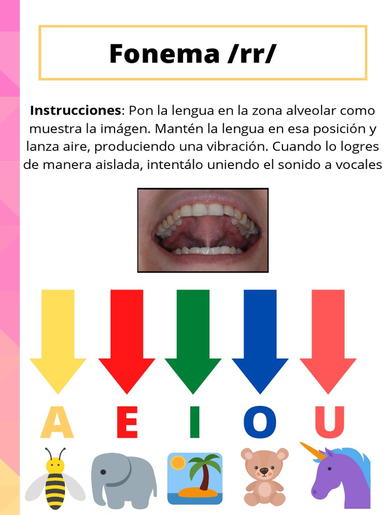 Actividades para Practicar el Fonema RR | PDF | Lingüística