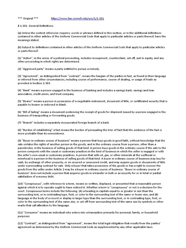 Ucc 1 201 general definitions pdf security interest negotiable