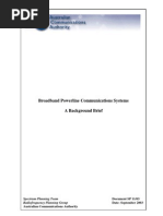 Broadband Powerline Communications Systems A Background Brief