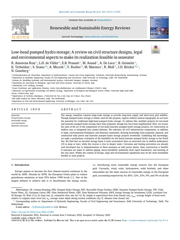 Renewable and Sustainable Energy Reviews | PDF | Hydroelectricity ...