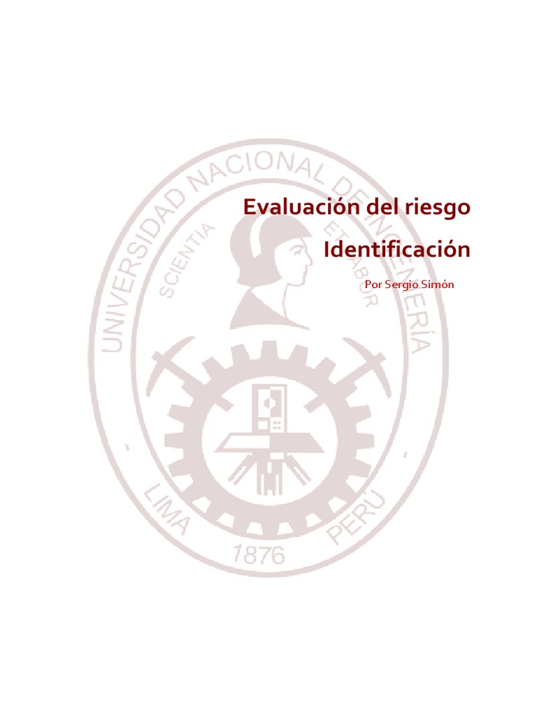 Evaluación Del Riesgo - Identifiación | PDF | Riesgo | Incertidumbre