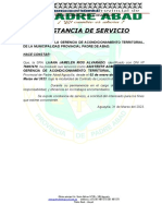 Certificado de Trabajo - Luana