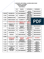 1ra Fecha-Prgramacion Torneo Infantil de Futbol Alegria FC 2023